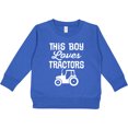 thumbnail image 2 of Inktastic Farming This Boy Loves Tractors Toddler Sweatshirt, 2 of 4