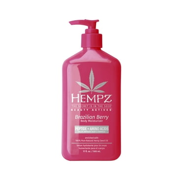 Hempz Lotion Brazilian Berry Skin Firming Herbal Body Moisturizer, 17 fl oz