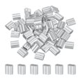 thumbnail image 1 of 50Pcs 5/32" Aluminum Crimping Loop Sleeve for Wire Rope and Cable, Double Holes, 1 of 6