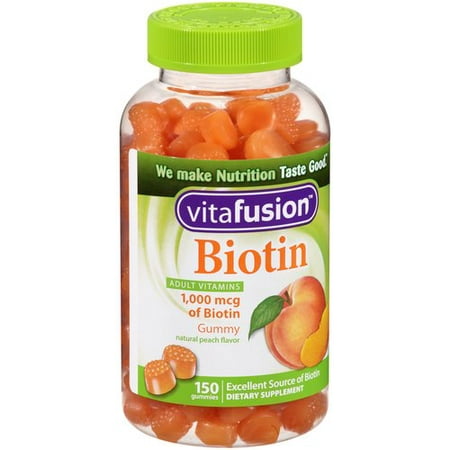 UPC 027917000244 product image for Vitafusion Biotin Dietary Supplement Gummies, 1000mcg, 150 count | upcitemdb.com