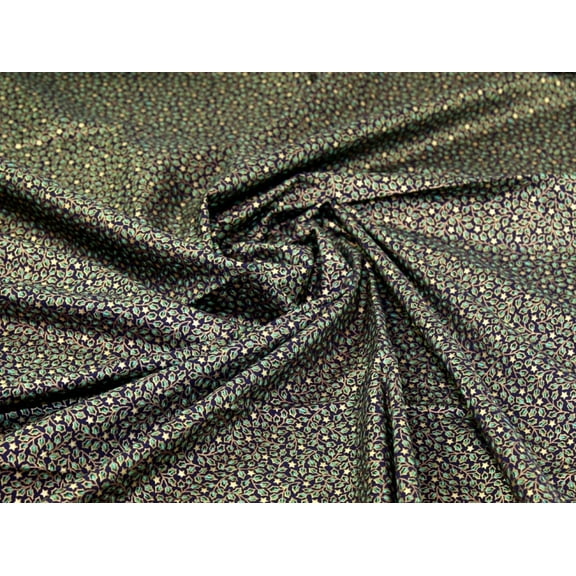 Minerva Metallic 100% Cotton Fabric Navy - per yard