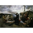thumbnail image 2 of Francisco Pradilla 24x18 Gold Ornate Framed and Double Matted Museum Art Print Titled - Mrs. Juana La Loca (1877), 2 of 4