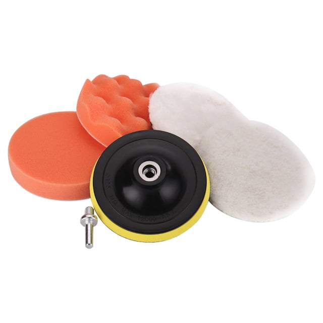 Taladro de espuma para coche, almohadilla para pulir, kit de almohadilla para pulir, 6 piezas, 4 pul TOMSHOO Almohadilla de pulido