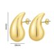 thumbnail image 2 of Hollow Waterdrop Earrings Fashion Teardrop Stud Earrings Women Girls Jewelry Gifts, 2 of 4