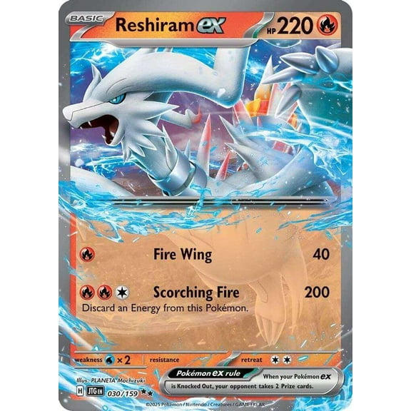 Pokemon Journey Together Double Rare Reshiram ex #30
