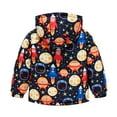 thumbnail image 6 of Generic Kids Warm Overcoats Windproof Toddler Boys Girls Winter Hooded Cartoon Printed Top Long Sleeve Zipper Padded Thick Jacket with Pockets(G,18-24 Months), 6 of 9
