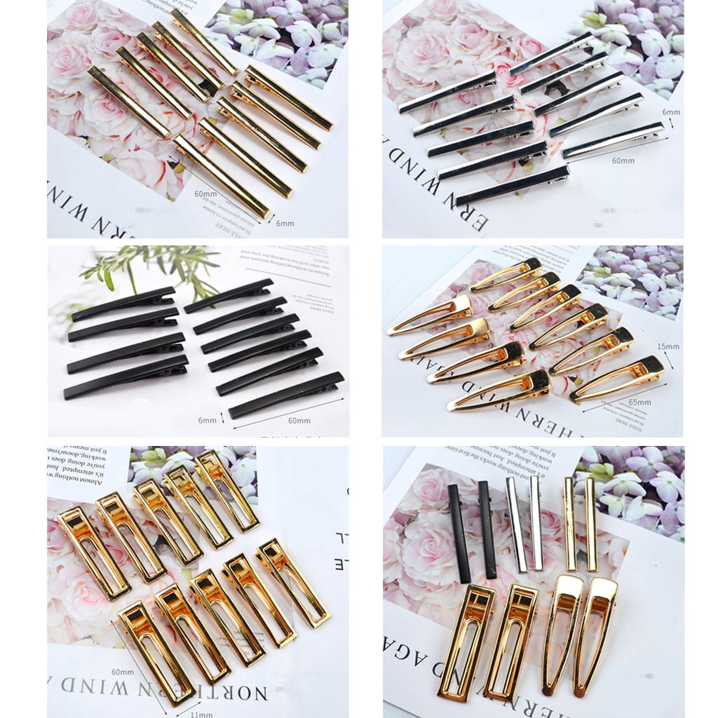 WINDLAND Leaves Hair Pin Mold Silicone Resin Epoxy Barrette Mold Agate Crystal Epoxy Mould for Crafts Making Accessories