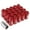 Red, variant on J2 Engineering LN-T7-019-15-RD J2 Engineering 7075 -T6 Forged Aluminum M12 x 1.5 20Pcs 45mm Open -End Lug Nut w/ Adapter Red