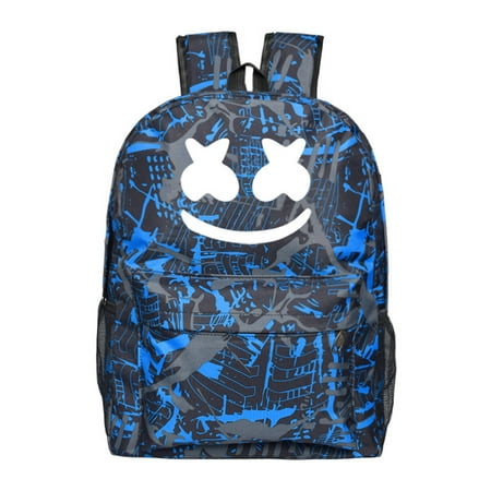 DJ Marshmallow Backpack for School, Back to School Backpack Lightweight Mukola Bookbag Travel Bag Students School Bags for
