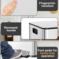 thumbnail image 6 of Garvee Step-on Large Trash Can for Kitchen, 3  Recycling Bin, 3 x 30 L, Stainless Steel, Silver, 6 of 7