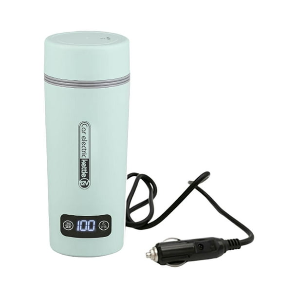 Hervidor eléctrico para coche, calentador de tazas para café, té y bebidas, con digital de temperatura, ideal para viajes por carretera.