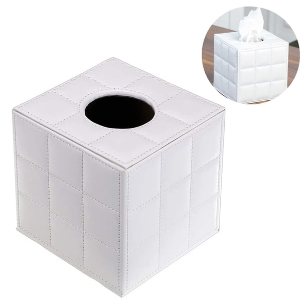 Caja de pañuelos de cubo creativo Caja de papel de almacenamiento Cubierta de caja de pañuelos - Soporte de caja de pañuelos faciales cuadrado decorativo con fondo Vhermosa 2034983-2