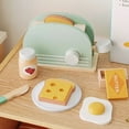 thumbnail image 4 of Children‘s Home Cooking Mini Kitchen Toy Girl Cooking Toy Simulation Wooden Tea Set Ice Cream Rack Bread Machine kitchen Toys, 4 of 7