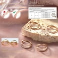thumbnail image 2 of Triple/Double Hoop Nose Ring - 316L Stainless Steel Septum Clicker 16G/18G/20G CZ Conch Piercing Jewelry Septum Clicker Rings Cartilage Earring Helix Rook Tragus Gold/Black/Silver/Rose Gold, 2 of 12