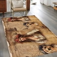 thumbnail image 2 of Pirate Girl Area Rugs 4x6 ft Cute Dog Treasure Map Washable Rug Non Slip Indoor Carpet Absorbent Floor Mat for Living Room Bedroom Dining Room, 2 of 9