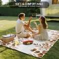 thumbnail image 4 of Brown Eucalyptus Leaves Outdoor Rug for Patio/Deck/Porch, Non-Slip Large Area Rug 6 x 9 Ft, Spring Summer Botanical Indoor Outdoor Rugs Washable Area Rugs, Reversible Camping Rug Carpet Runner, 4 of 8