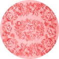 thumbnail image 1 of Ahgly Company Indoor Round Medallion Red French Area Rugs, 7' Round, 1 of 4