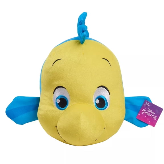 Little Mermaid Plush 14" Flounder Just Play Large Stuffed Toy