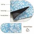 thumbnail image 6 of Runner Rug 2'x6', Blue Spring Floral Washable Non-Slip Hallway Runner Rugs, Farmhouse Flowers Elegant Pastoral Bedside Rugs Floor Mats Carpet Runners for Kitchen Bathroom Laundry Room, 6 of 8