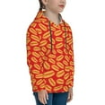 thumbnail image 3 of Kdxio A Big Hot Dog Pattern Boys Athletic Unisex Boys Girls Hoodie with Pocket Sweatshirts-Small, 3 of 6