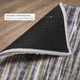 thumbnail image 6 of Addison Rugs Dream Shag Premium Machine Washable Transitional Textured Stripes Plum Rectangle Rug, 5' x 7'6", 6 of 8