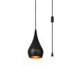 thumbnail image 3 of Living District LDPG2001 Nora 1 Light Plug-In Pendant, Black, 3 of 4