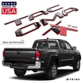 thumbnail image 2 of BDTrims Domed 3D Raised Tailgate Letters Compatible with 2016-2020 Tacoma Models (Black with Red Outline), 2 of 4