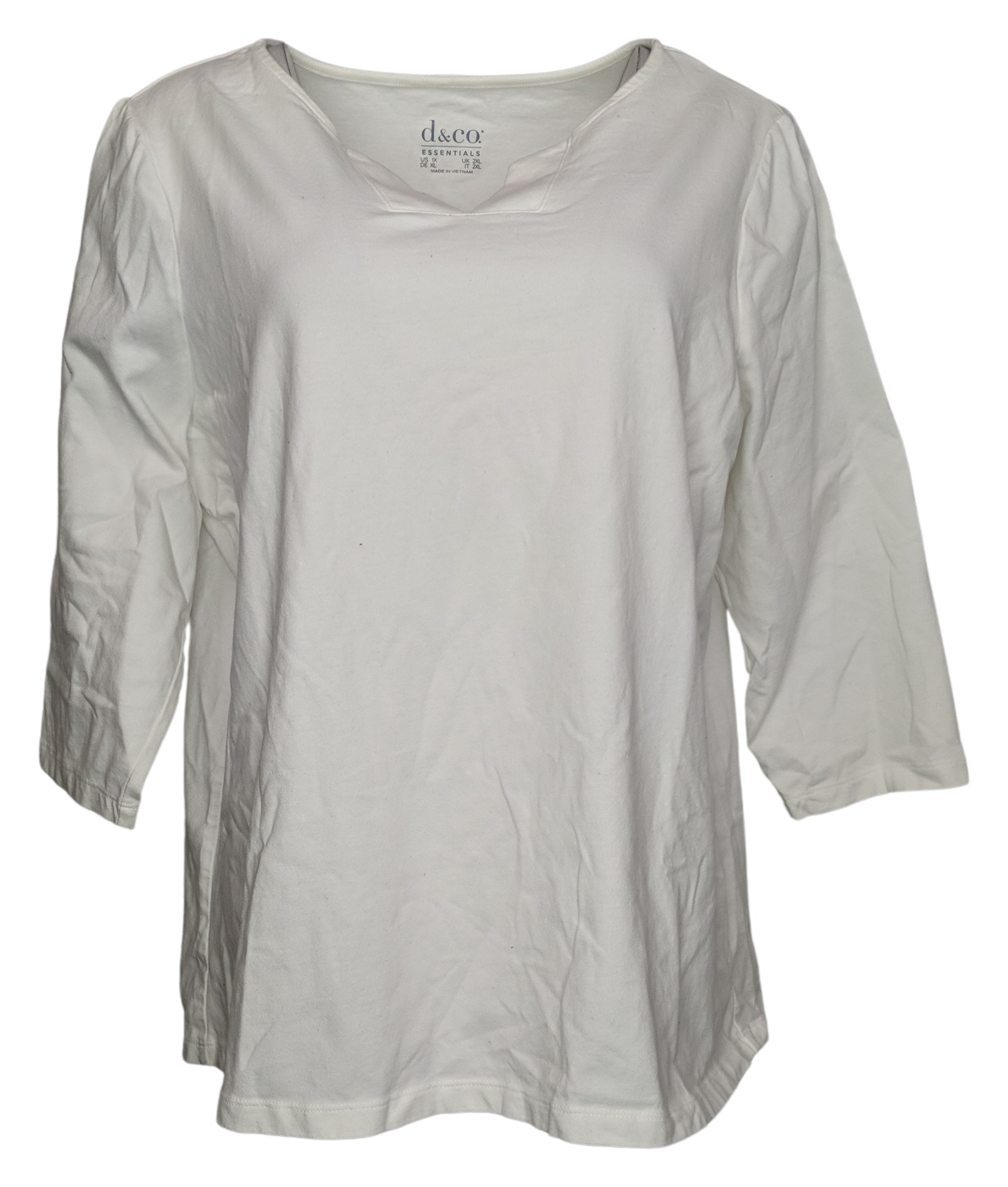 Denim \u0026 Co. Women's Plus Sz Top 1X 