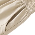 thumbnail image 5 of BADHUB Boys Girls Capris Straight Leg Parachute Pants Quick Dry Lightweight Summer Knee Length Pants with Pockets Khaki 15 Years, 5 of 6