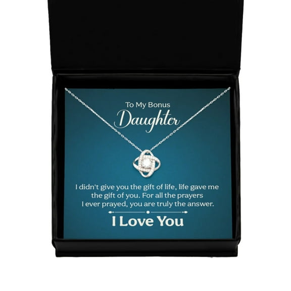 Bonus Daughter Gift necklace, Birthday gift for bonus Daughter, Step Daughter Gift, Daughter in Law Gift, Gift from Mother in Law, Step Mom