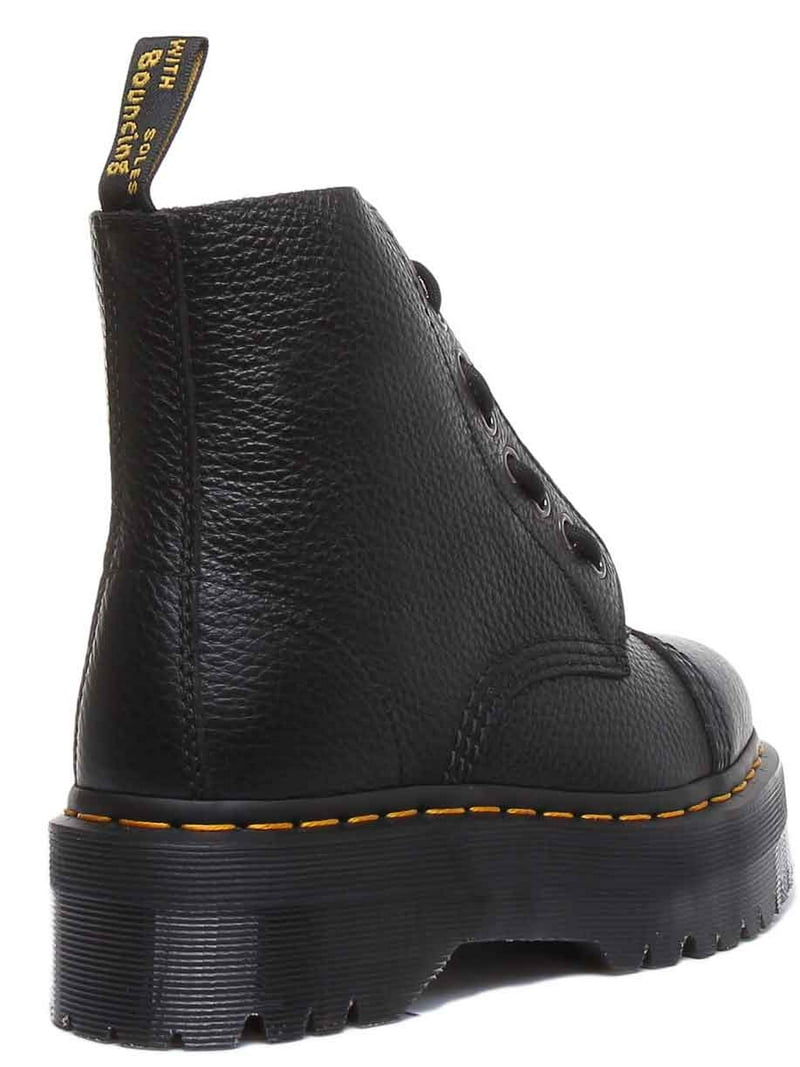 ミドルブーツ DR.MARTENS Women Boots 101YSSMOOTHBLACK Black 101 Smooth Leather Platform Ankle Boots in Black | Dr. Martens