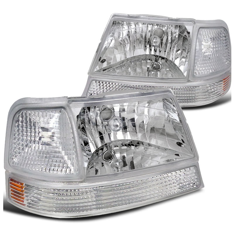 1998 1999 2000 FORD RANGER CLEAR HEADLIGHTS & CLEAR SIGNAL LIGHTS & TAIL LIGHTS