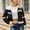 Black jacket for women, variant on up to 60% off Gifts 2023 Winter Womens Faux Coat Faux Suede Jacket for Women Trendy Leather Fleece Patchwork Cropped Coat Long Sleeve Lapel Open Zip up Fashion Plush Outwear with Pocket Up to 65% off