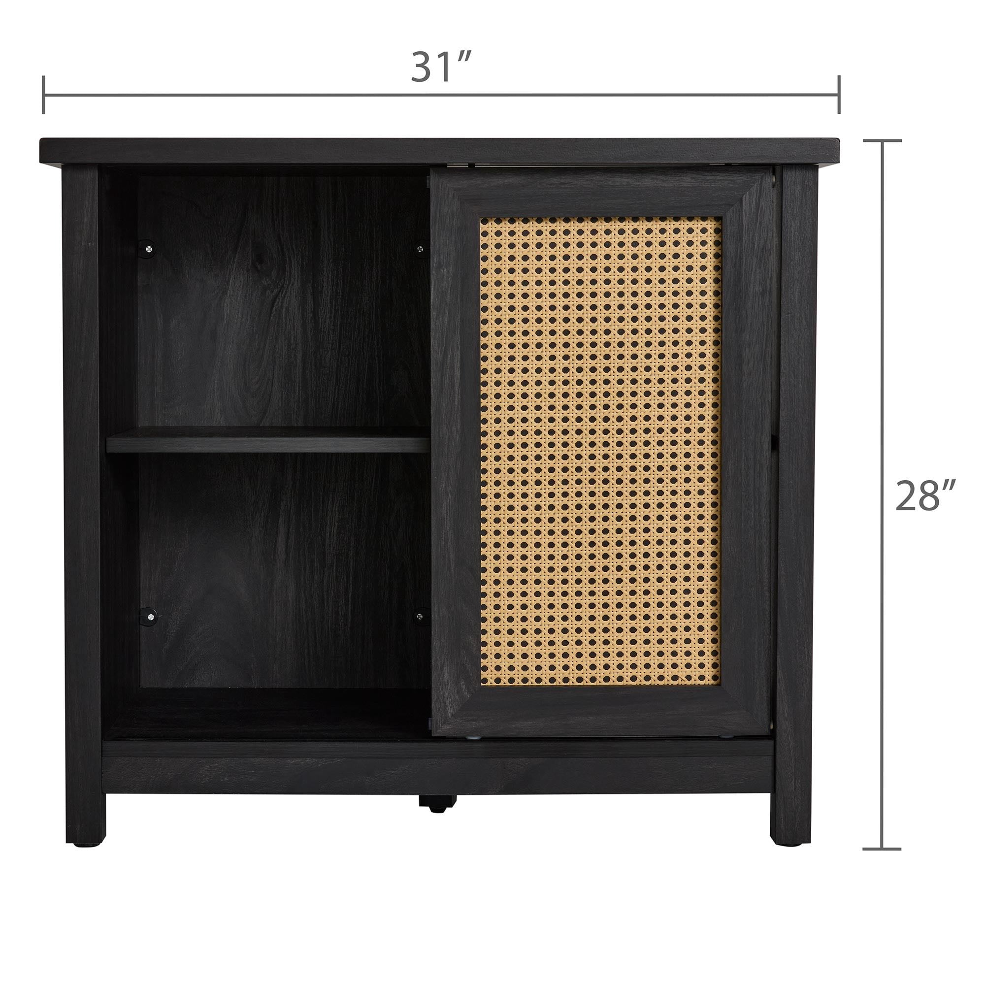 Vibrant Life Aquarium Stand, Black, 14.5"L x 31"W x 27.75"H