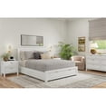 thumbnail image 7 of Alpine Furniture Carmel Wood 2 Drawer Nightstand in White, 7 of 7