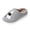 Dark Gray, variant on Women's Halloween Plush House Slippers, Cute Pumpkin & Ghost Embroidered Closed Toe Mules, Warm Lined Non-Slip Winter Footwear