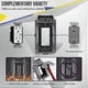 thumbnail image 3 of Outdoor Socket Cover, Single Outdoor Socket Cover Weatherproof Housing, Waterproof Outlet Covers for Electrical Box, 3 of 5