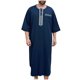 thumbnail image 2 of Ceisia Men's All Seasons Casual Solid Color Button-Up Round Neck Short Sleeve Shirt - Comfortable Daily Gift Outdoor Wear, 2 of 6