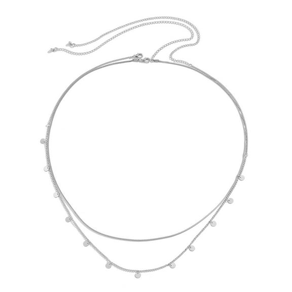 Zhuge Women’s Multilayer Metal Belly Chain, Adjustable Waist Body Jewelry for Everyday Wear, 1 Piece,B02