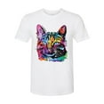 thumbnail image 3 of Cute Cat | Dean Russo Art Animal Lover Mens Premium Tri Blend T-Shirt, True White, Medium, 3 of 6