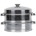 thumbnail image 3 of Vaporera de acero inoxidable con tapa, vaporera de 2 niveles para el hogar, utensilio de cocina, 3 of 7