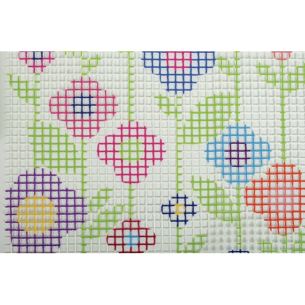 Fabric Editions Needle Creations Latch Hook Wall Hanging KitFlowers