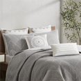 thumbnail image 4 of INK+IVY Pomona 3-piece Cotton Embroidered Coverlet Mini Set in Gray Finish, 4 of 14