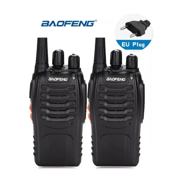 Transmisor de radio Walkie Talkie Baofeng BF-888s x2 negro