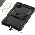 thumbnail image 4 of FJLBDE Case for Xiaomi Redmi Pad SE 8.7 inch 2024, Rugged Shockproof Tablet Cases Cover with Kickstand Shoulder Strap, Black, 4 of 7