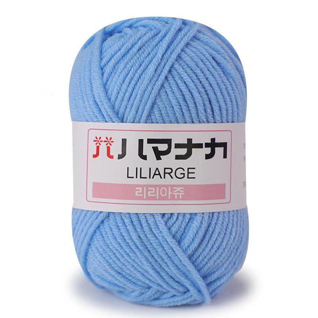Hilo de tejer de algodón de leche suave de 25g, hilo de algodón de 4 capas para tejer antibolitas de alta calidad para bufanda de ganchillo, suéter, sombrero, muñeca artesanal Dengxun unisex