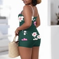 thumbnail image 4 of Tankini Sets for Women Plus Size Built-in Padded Cups Floral Print V Neck Cami Top with Boyshorts Tummy Control Two Piece Bathing Suits Modest Slimming Swimsuits for Vacation, 4 of 6