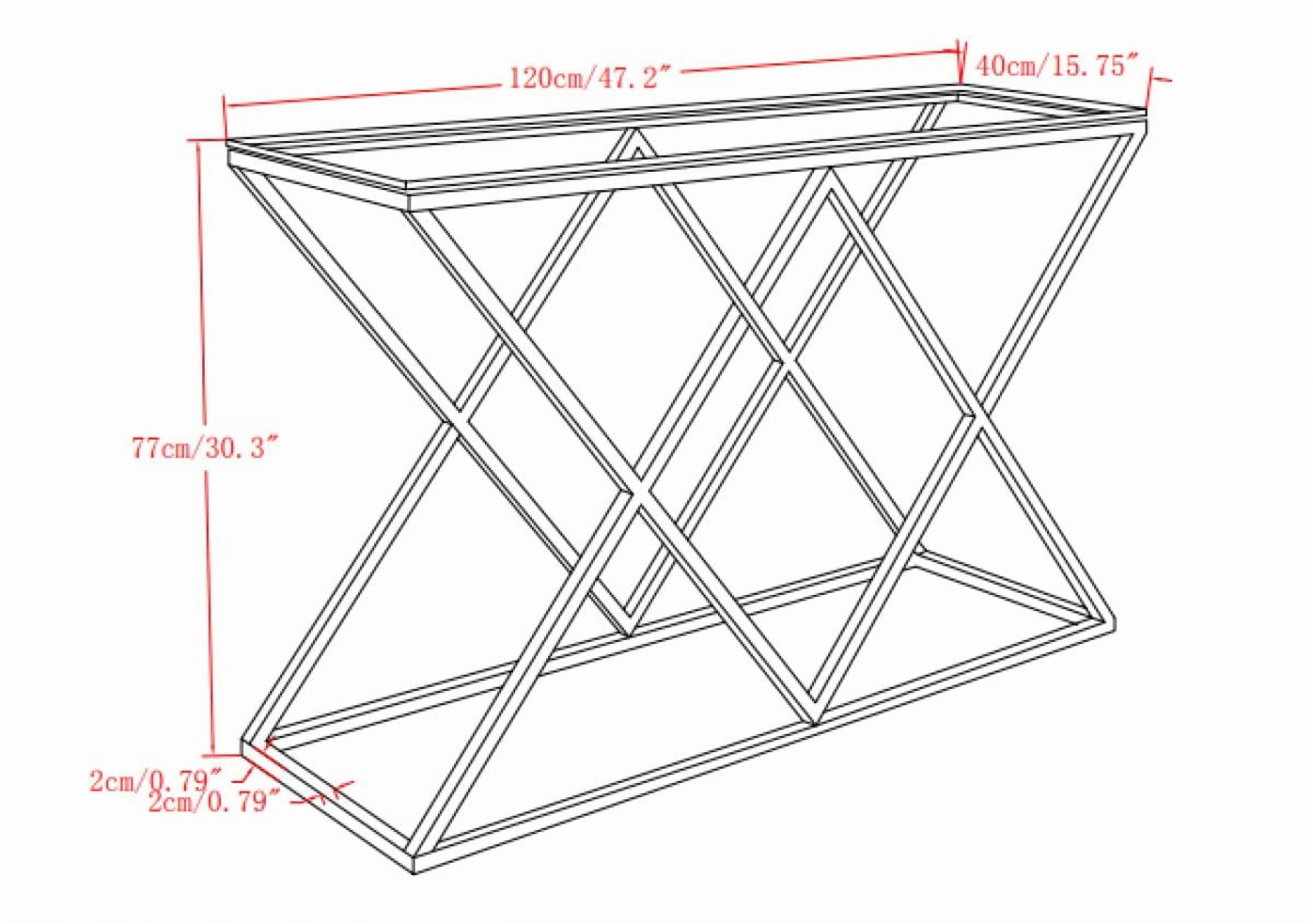 Yalda Sofa Table, Silver