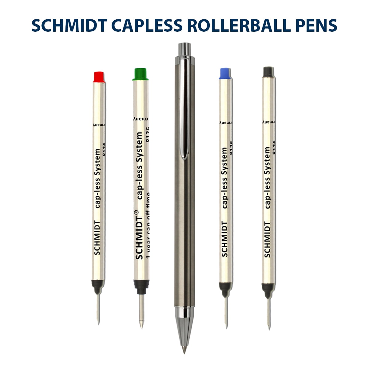 Schmidt Capless Rollerball Pen - Stainless Steel