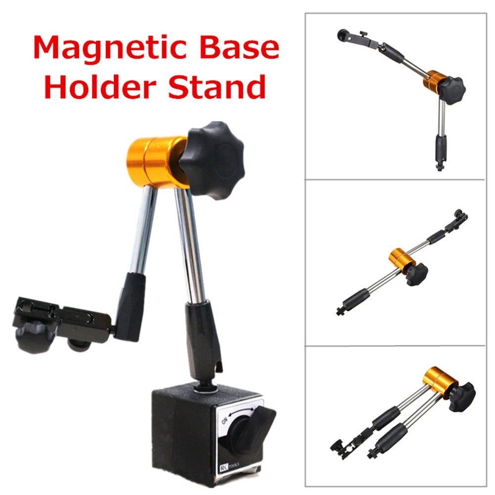 Universal Magnetic Metal Base Holder Stand Dial Test Indicator Flexible Tool Kit 